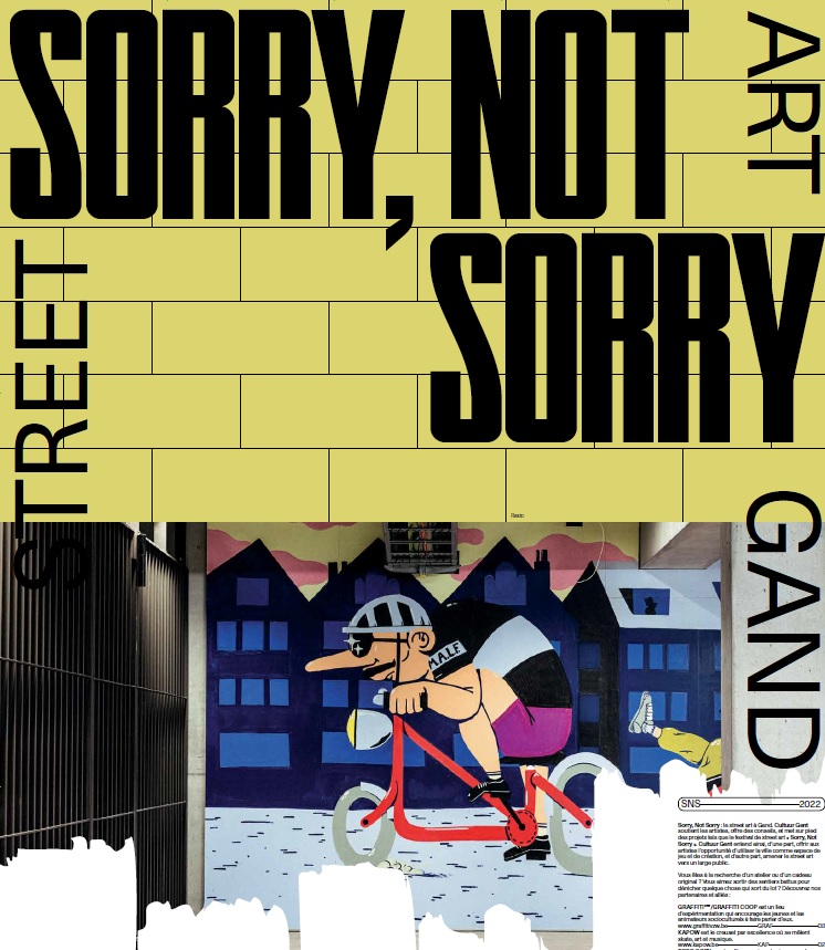 Sorry Not Sorry le street art a Gand
