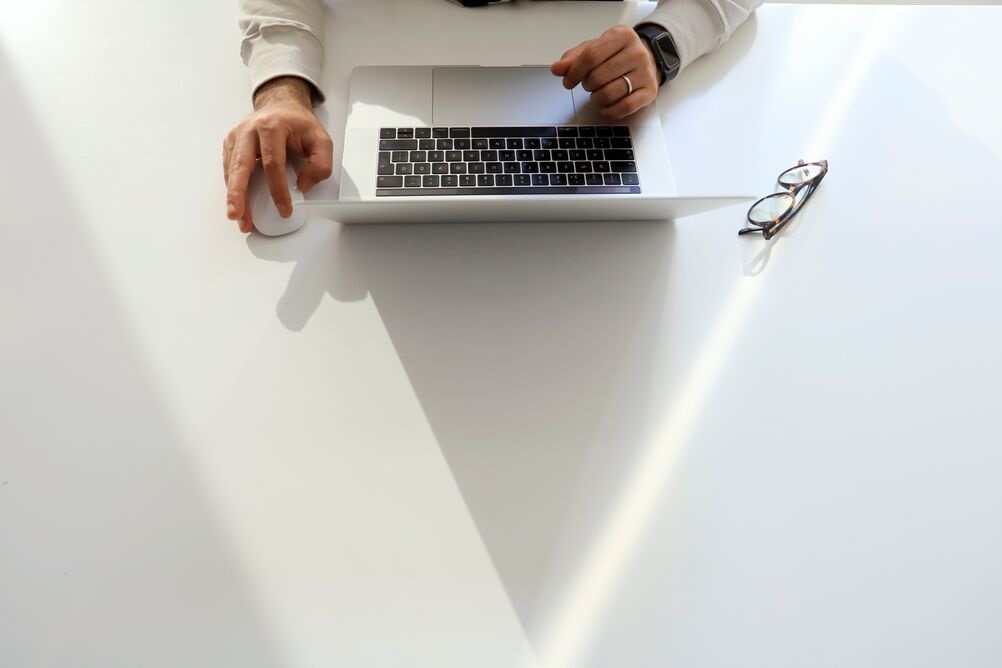 iStock - Laptop and hands