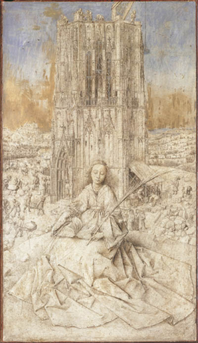 Jan Van Eyck Heilige Barbara ©Koninklijk Museum voor Schone Kunsten Antwerpen