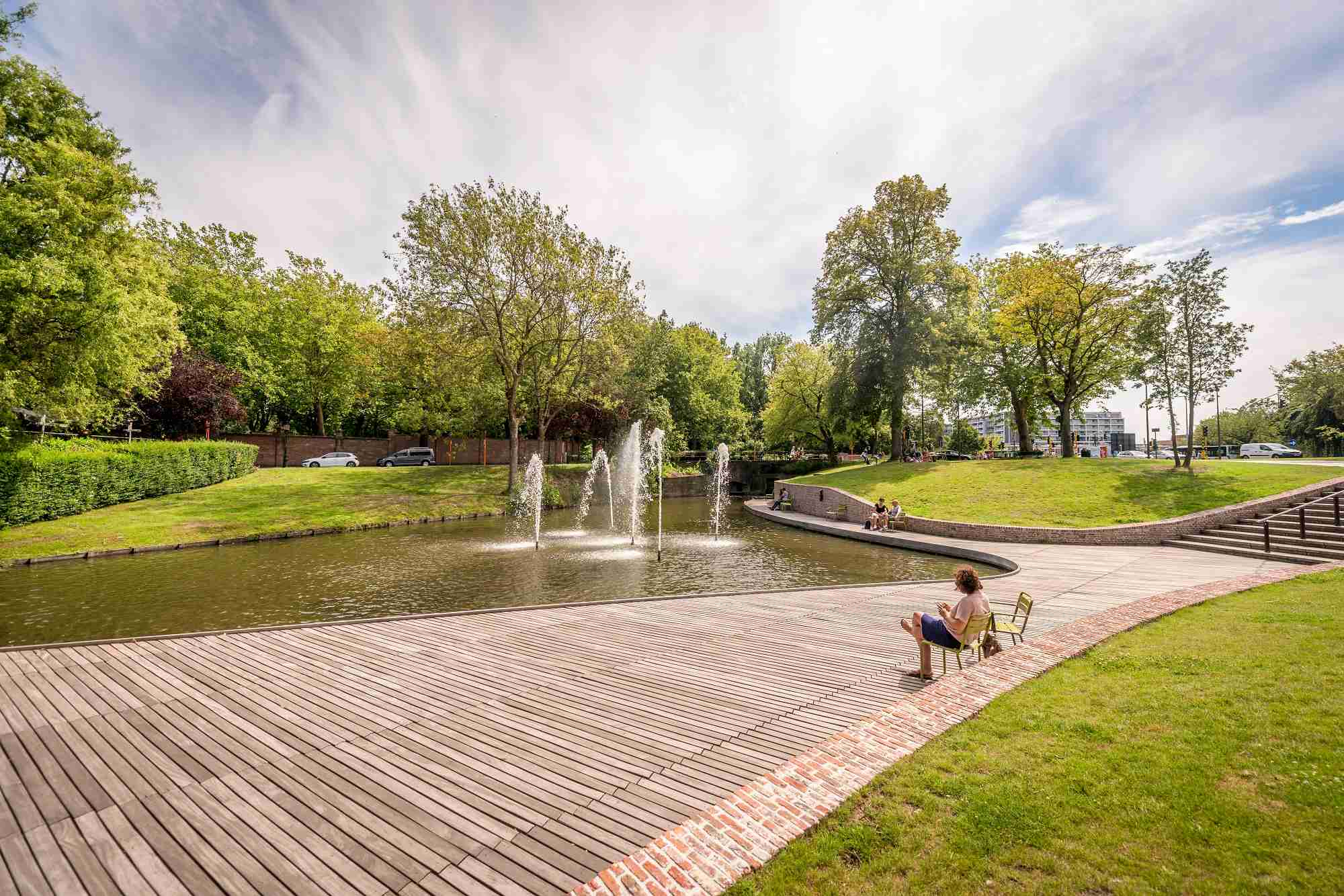 Groene stoelen BRUGGE © Jan Darthet