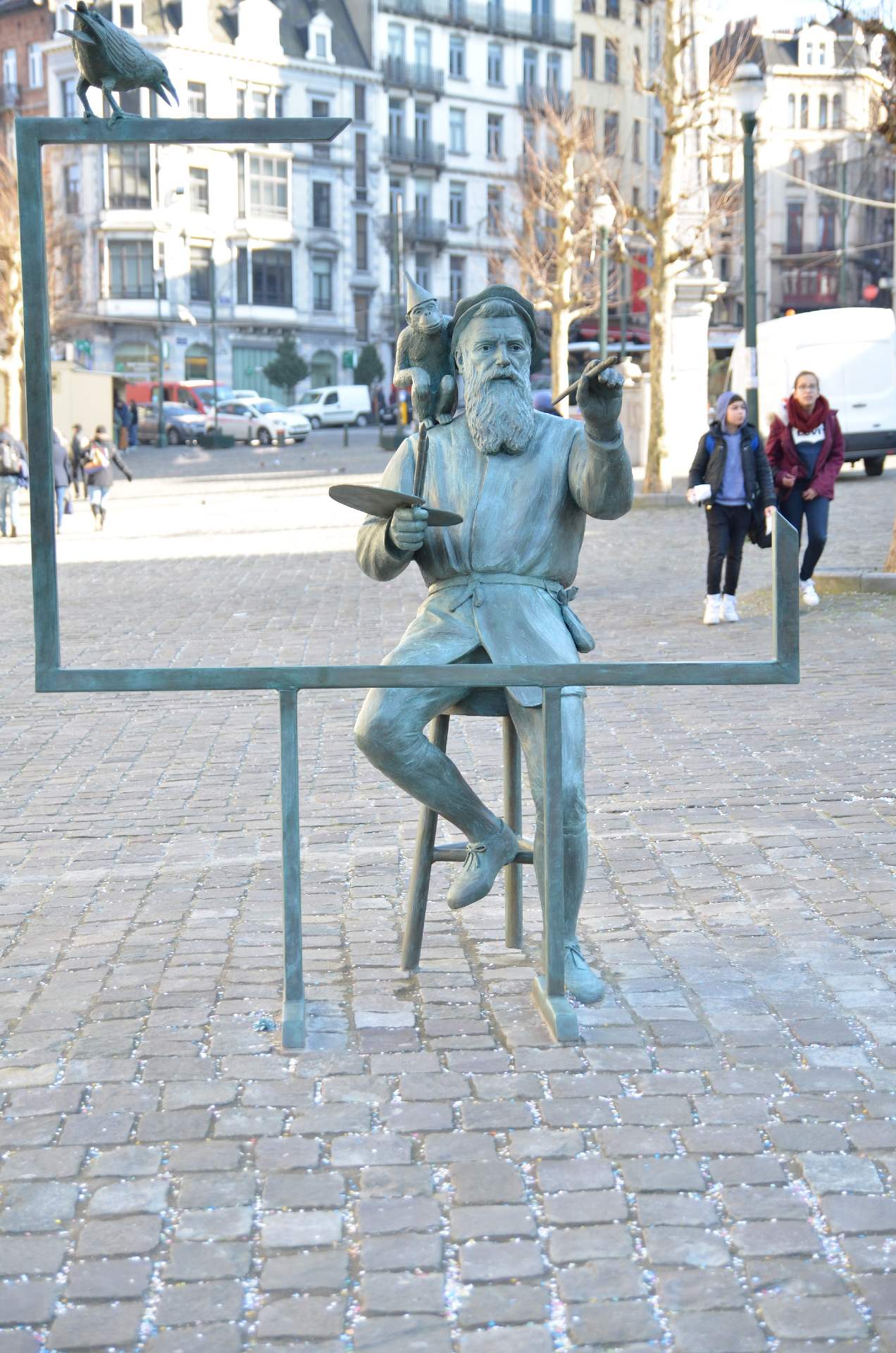 Statue de Pieter Bruegel à Bruxelles