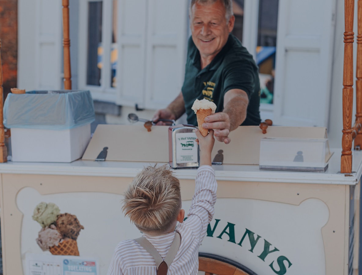 Assaggia un delizioso gelato da t Hof VANYS